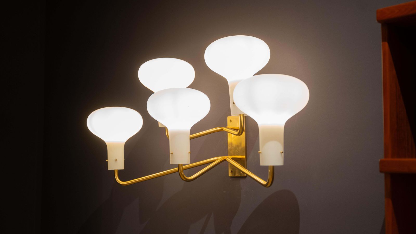 Mid Century Pair Of Wall Lights " Lp12" By Ignazio Gardella, Azucena, 1960s photo Lighting