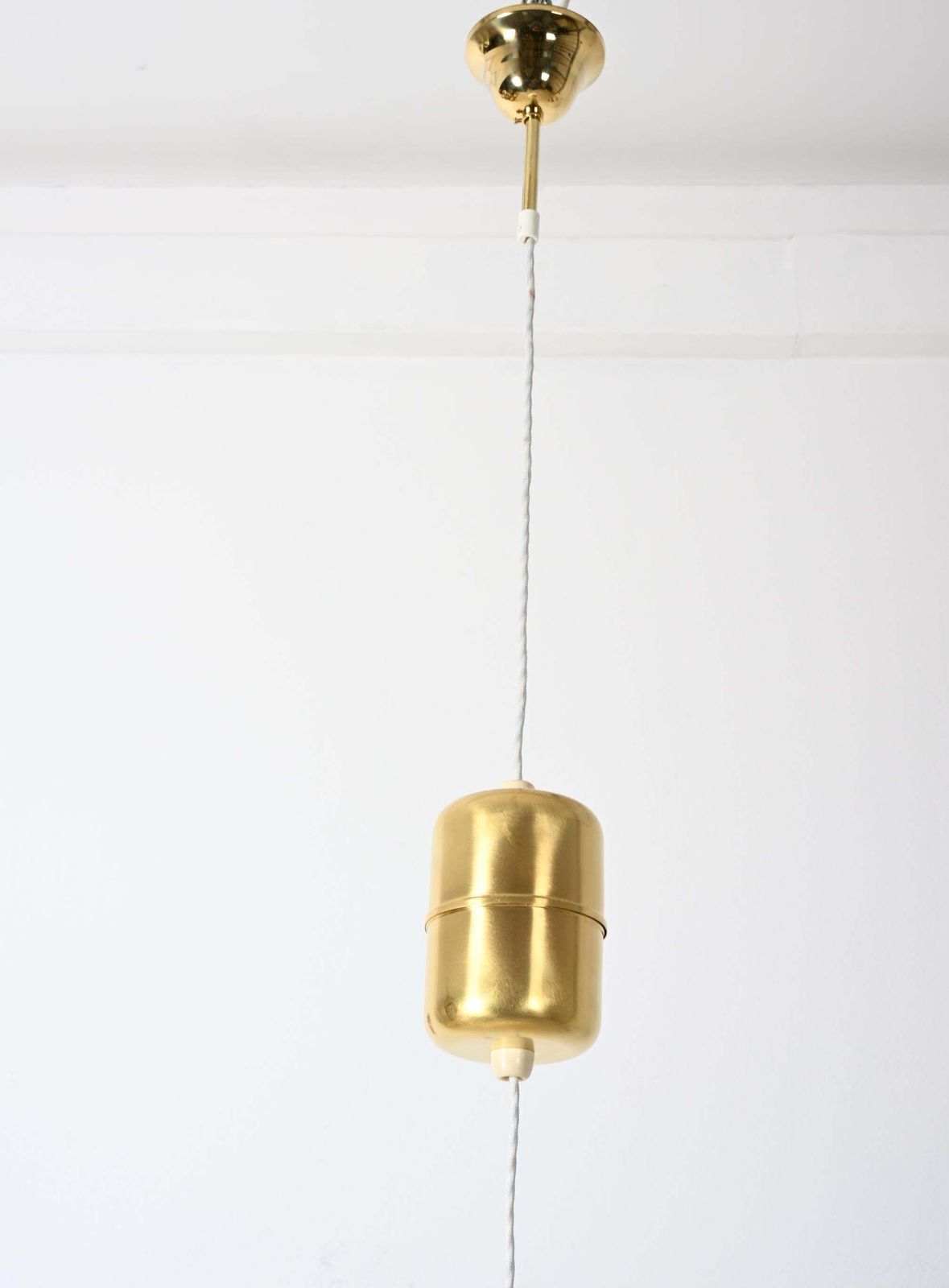 Heigh Adjustable Silk Pendant Light By Josef Frank Model 1844 photo vinterior