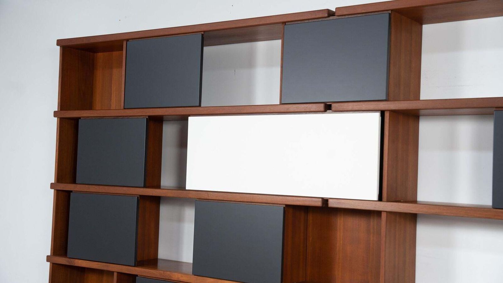 Furniture Mid Century Bookcase By Ilmari Tapiovaara, La Permanente Mobili Cantu, 1950s photo