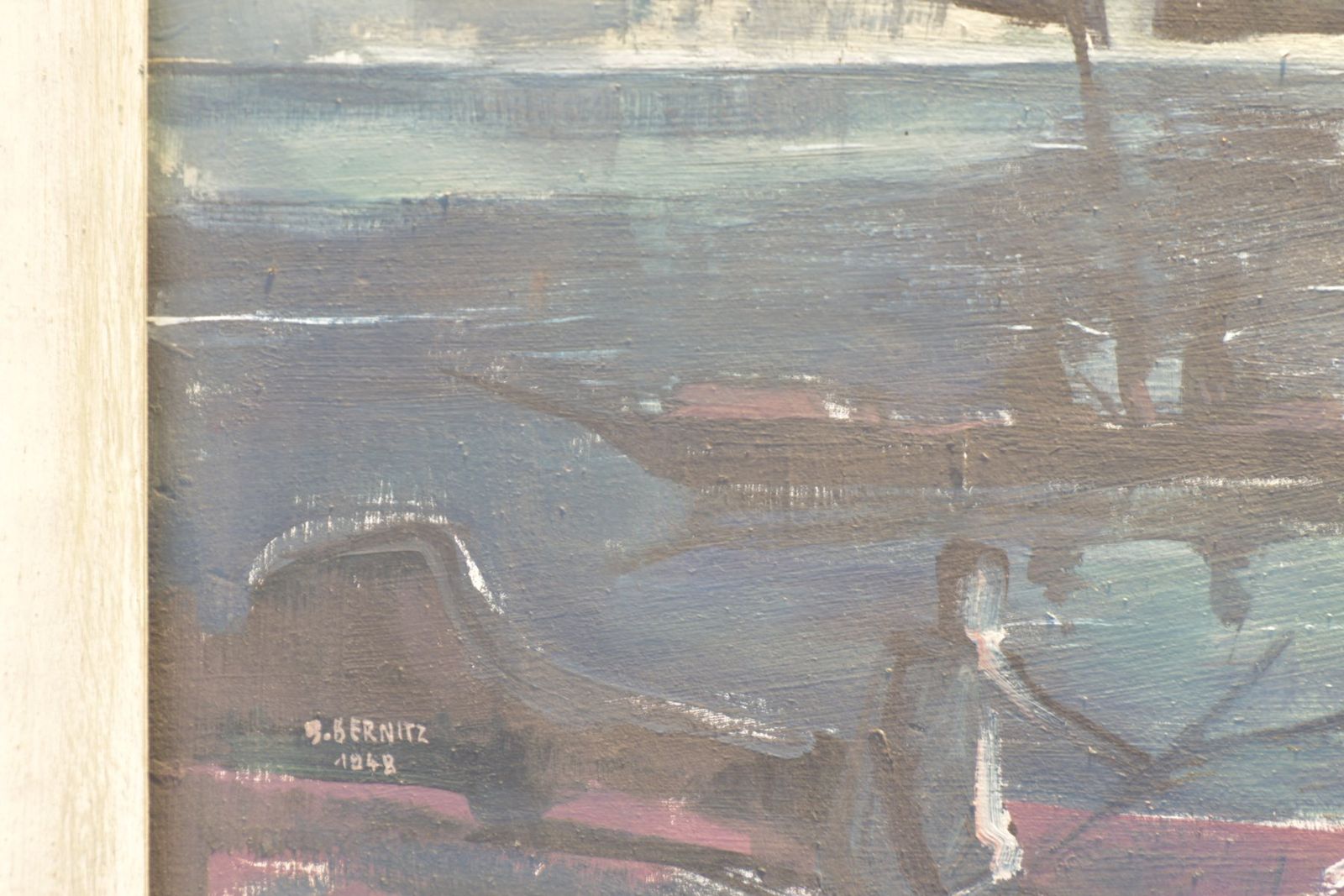 Oil Painting, Indochina, Bruno Bernitz, 1948 photo for sale