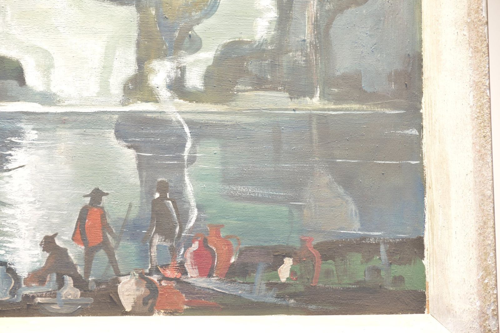 1580.0 Oil Painting, Indochina, Bruno Bernitz, 1948 photo
