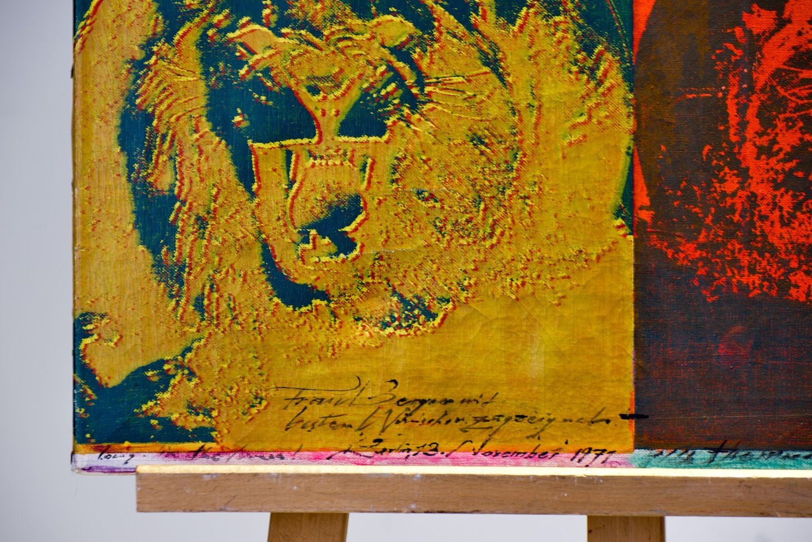 Silkscreen, Nic Albrecht, Berlin, 1969, Long Live The Lion photo 3268.0
