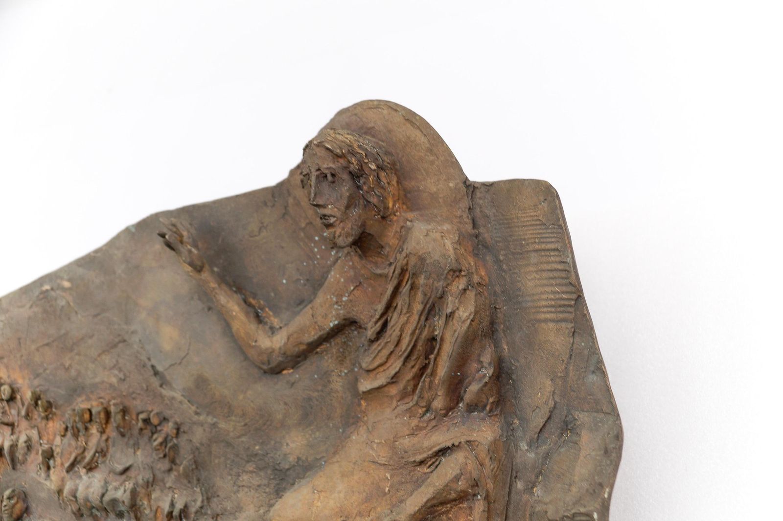 Jesus And His Disciples Wall Bronze Plaque From An Eastern European Church photo buy