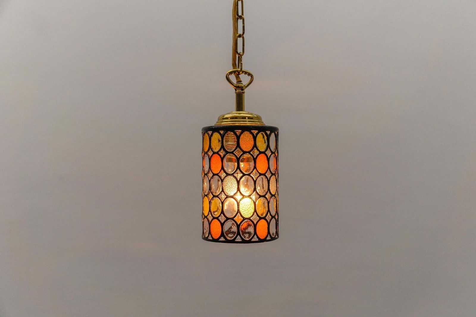 Petit Multicolored Glass Ceiling Lamp By Limburg, 1960s Germany, 1960s photo buy