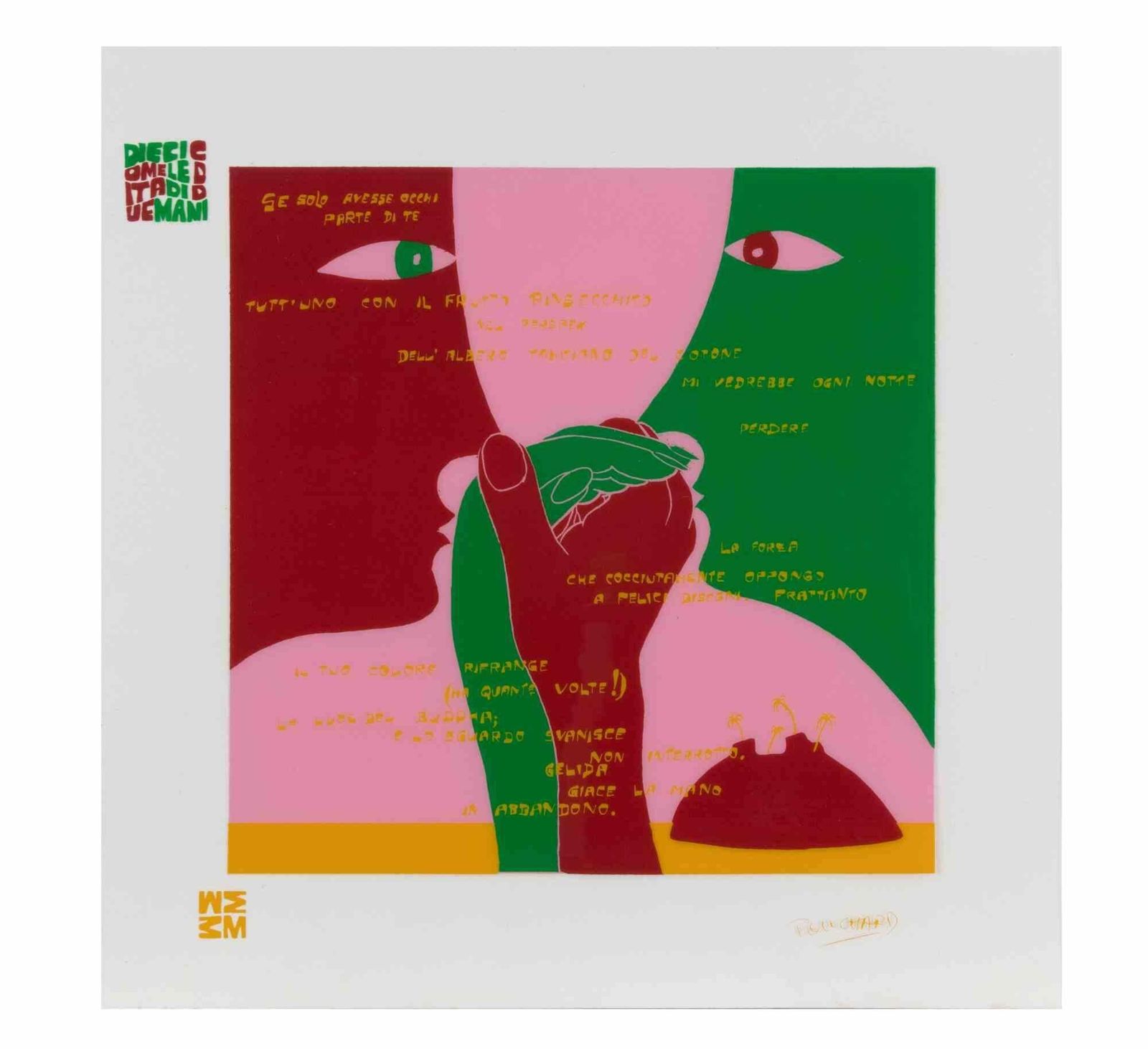 Ennio Pouchardfluire Con Te (Flow With Ou)   Screen Print By Ennio Pouchard   19731973