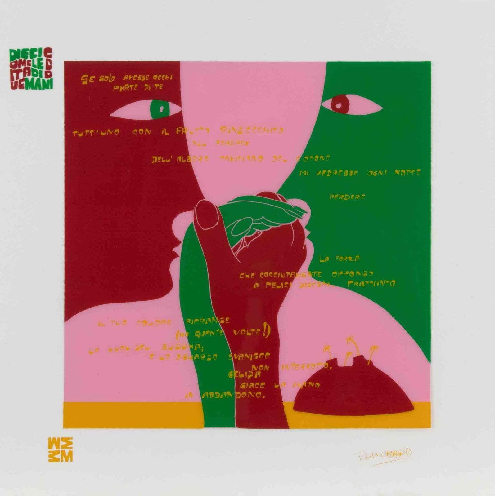 Ennio Pouchardfluire Con Te (Flow With Ou)   Screen Print By Ennio Pouchard   19731973 photo furniture
