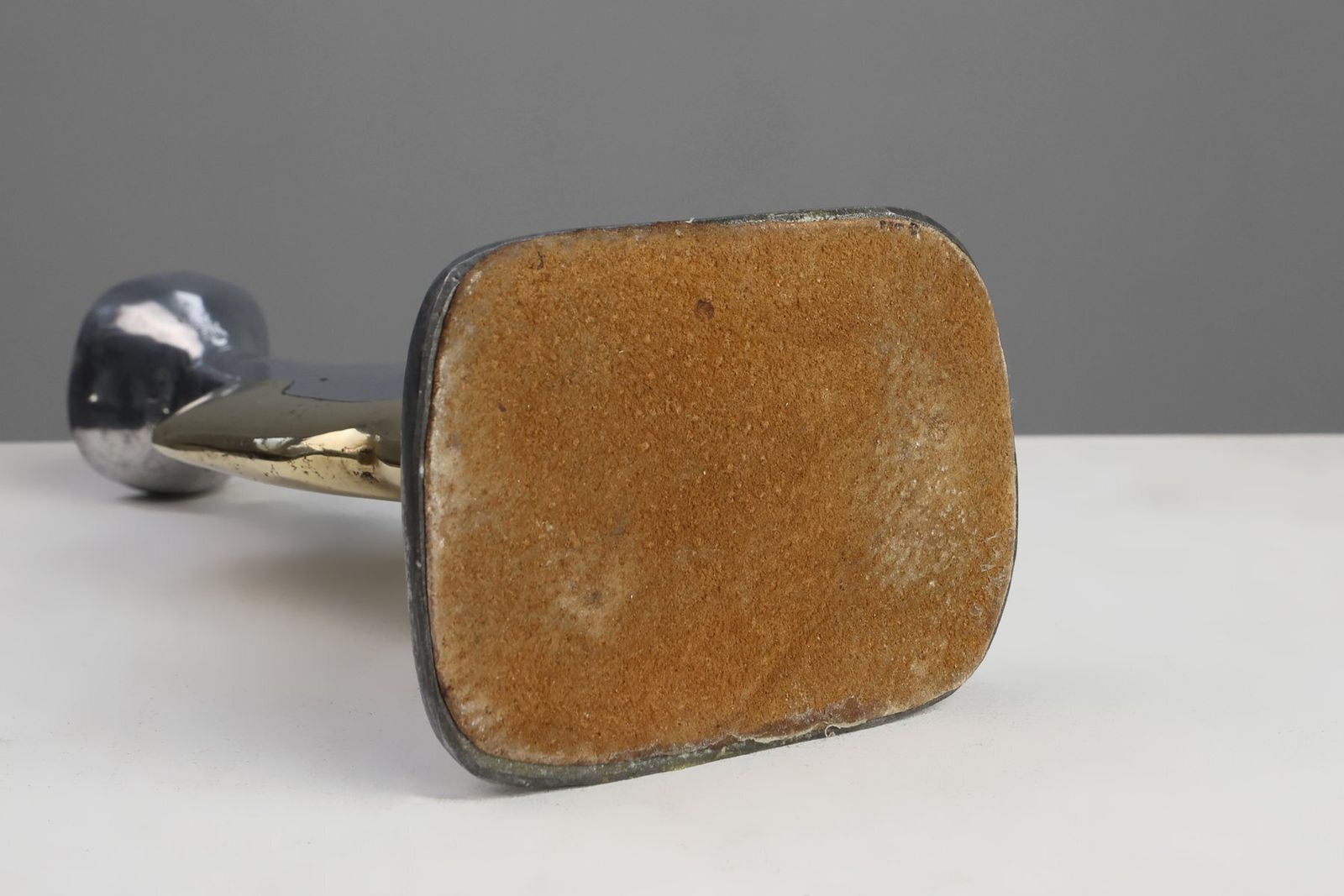 1043.0 Candleholder And Bowl In Aluminum And Brass From David Marshall, United Kingdom, 1970s, Set Of 2 photo