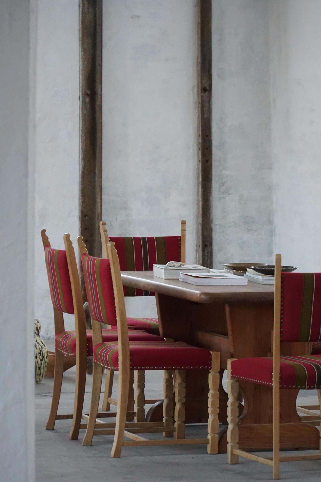 Danish Mid Century Modern, Set Of 6 Oak Dining Chairs, Henning Kjærnulf, 1960s photo buy