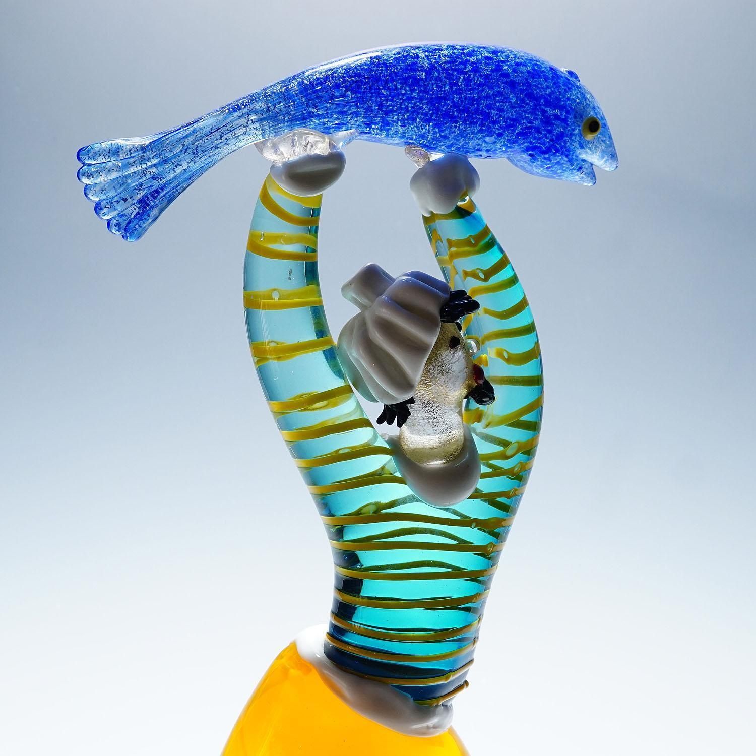 Vintage Murano Glass Sculptures By Anzolo Fuga For A.Ve.M.1950s photo buy