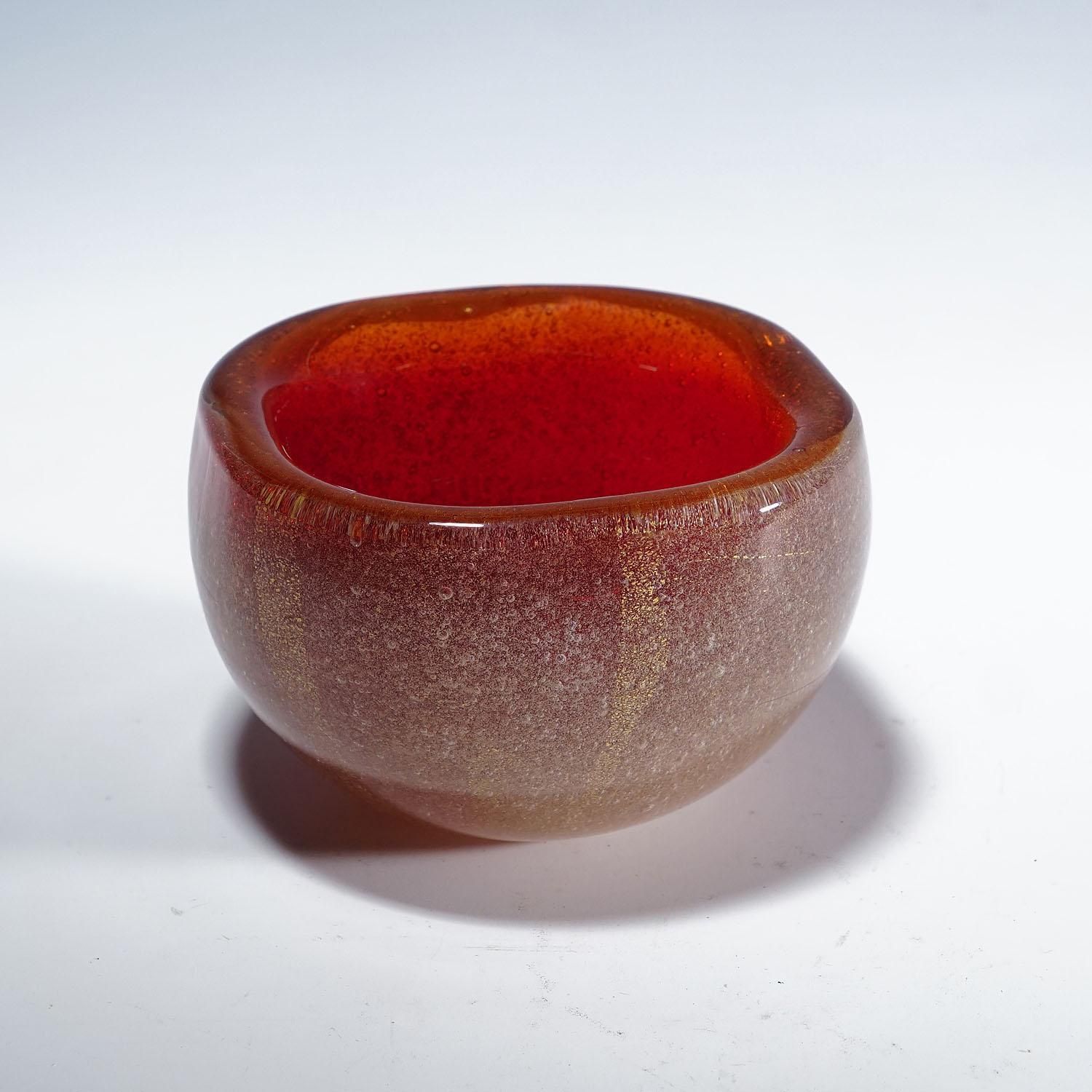 Vetro Sommerso Bowl By Carlo Scarpa For Venini Murano Ca. 1930s photo for sale