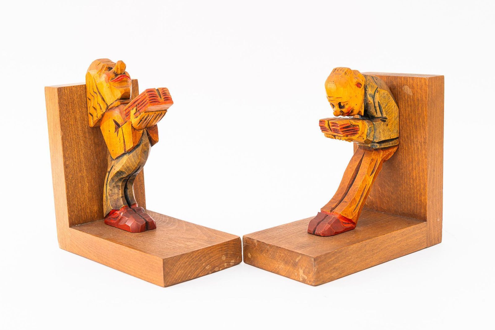 Art Deco Carved Bookends Around 1920s photo buy