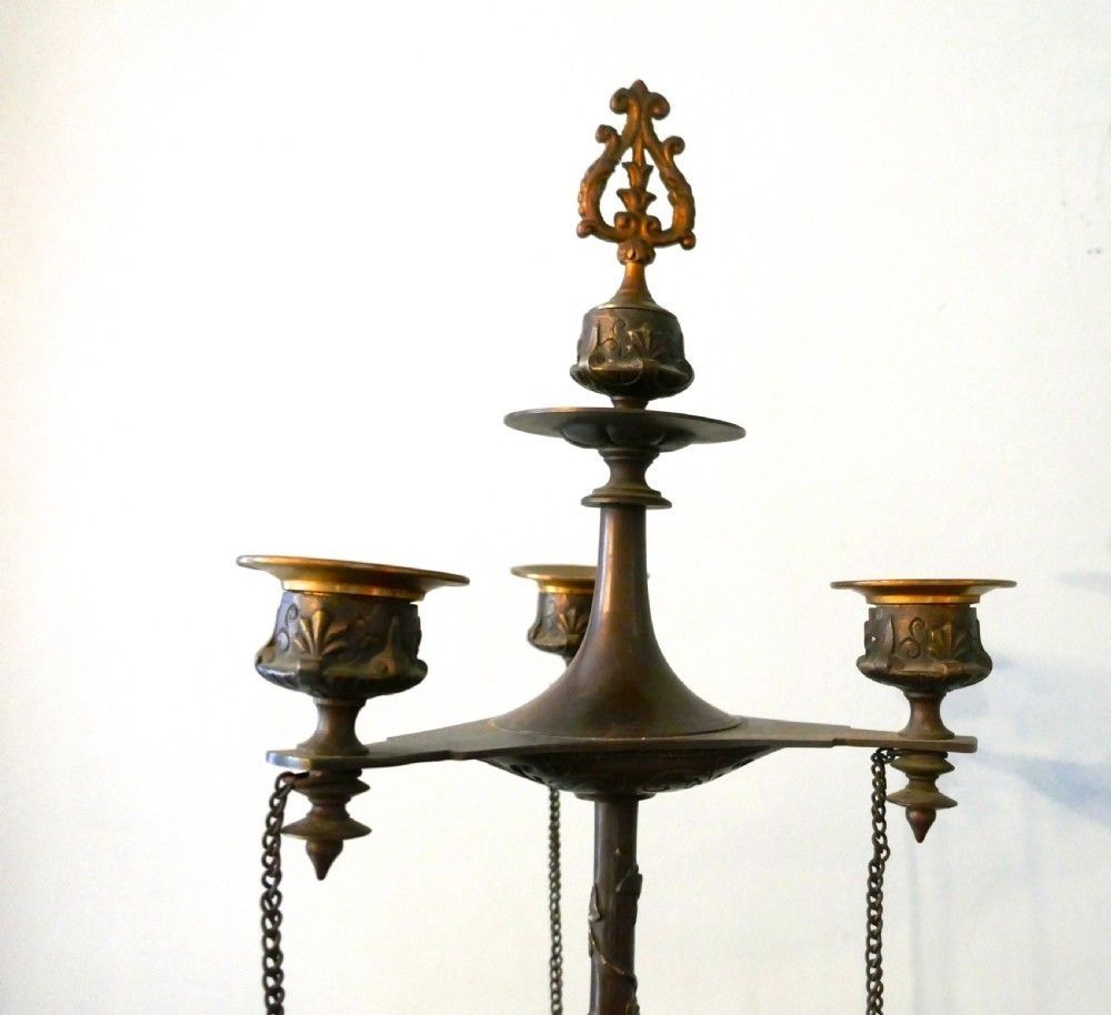 Pair 19th Century Louis Philippe French Bronze Candelabra With Snuffers photo Home Decor