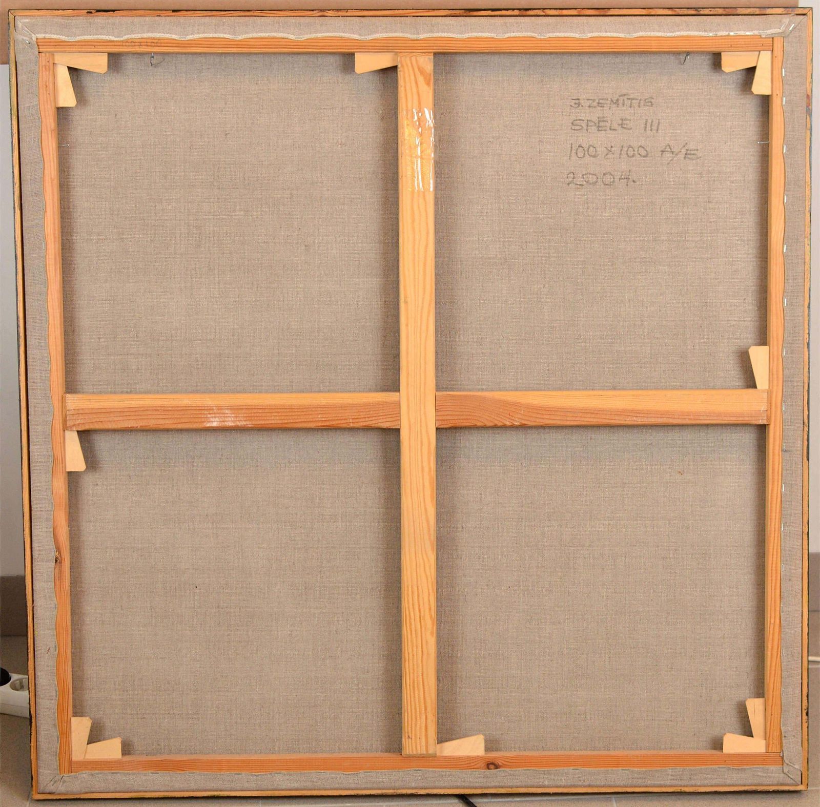 Janis Zemitisgame III. 2004. Oil On Canvas, 100x100 Cm2004 photo 3401.0