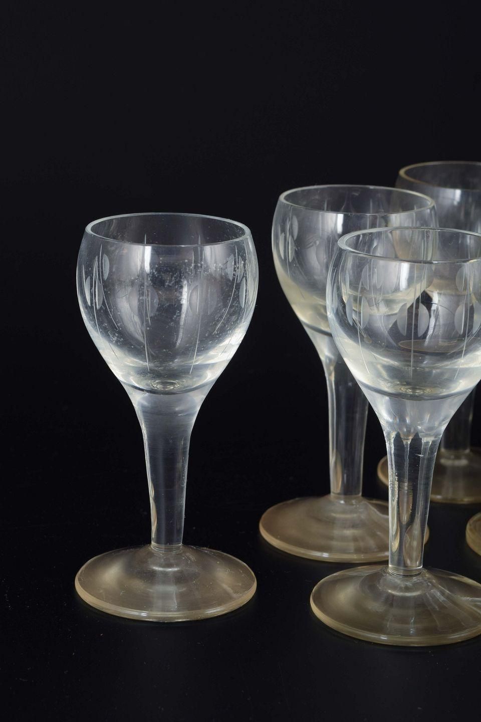 Per Lütken For Holmegaard. Kirsten Piil. 12 Schnapps Glasses. photo for sale