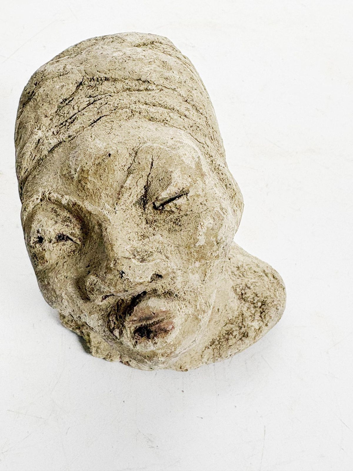 photo for sale 2 Terracotta And Stone Sculptures, France, 20th
