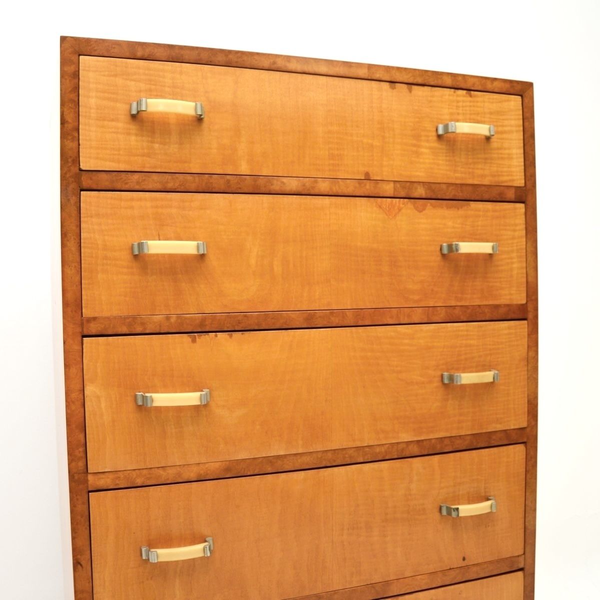 Art Deco Satinwood And Walnut Chest Of Drawers photo 2145.0