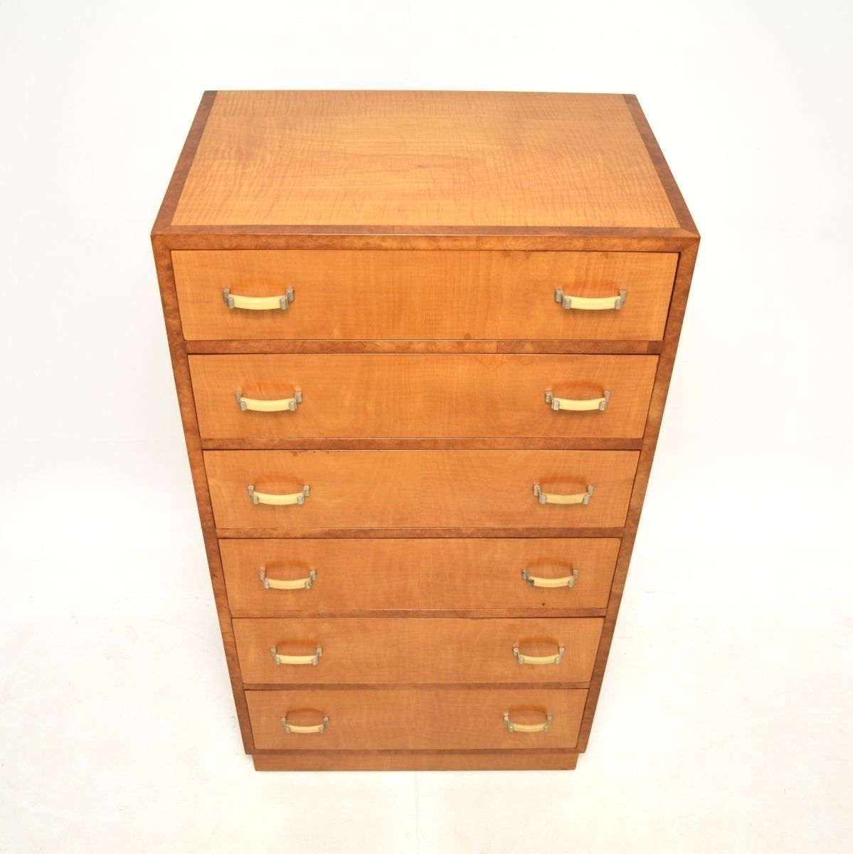 photo for sale Art Deco Satinwood And Walnut Chest Of Drawers