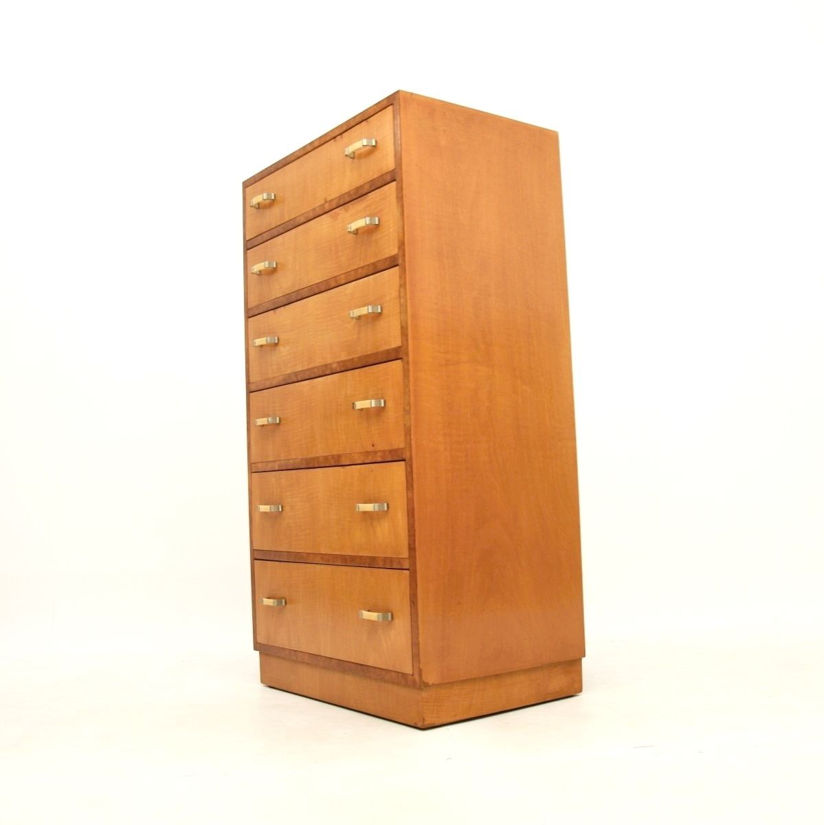 2145.0 Art Deco Satinwood And Walnut Chest Of Drawers photo
