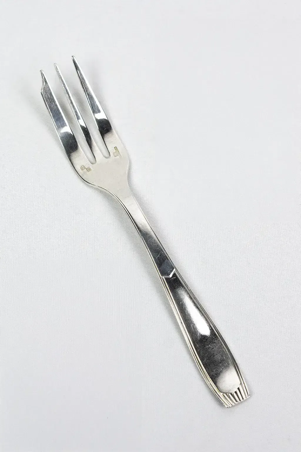 Set Of 10 Christofle Saigon Pattern Silver Plated Dessert Forks (Alfénide) photo Home Decor
