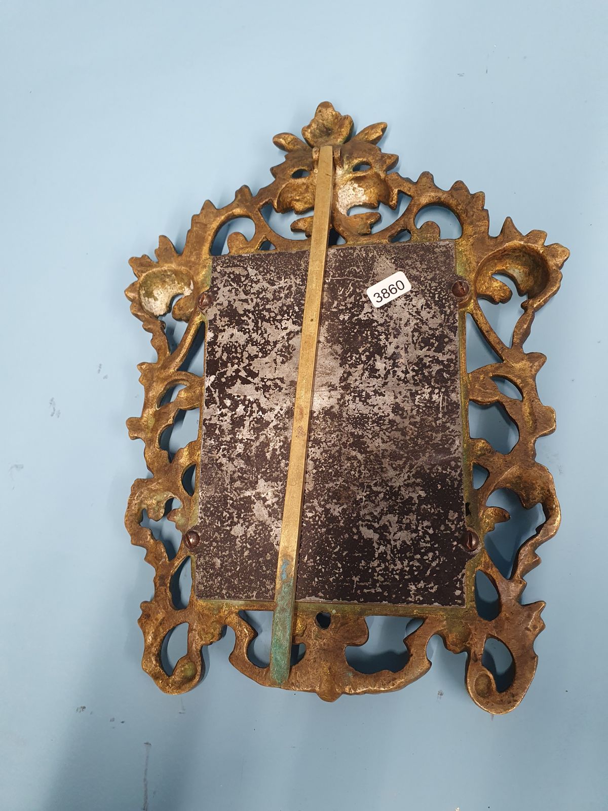 Late 19th Century Small Brass Table Mirror photo buy
