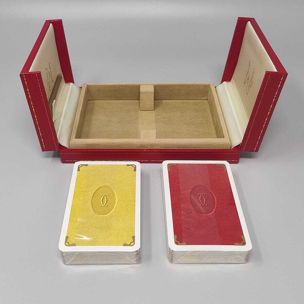 1970s Original Gorgeous Playing Cards Box By Cartier In Excellent Condition. Made In France photo 886.0