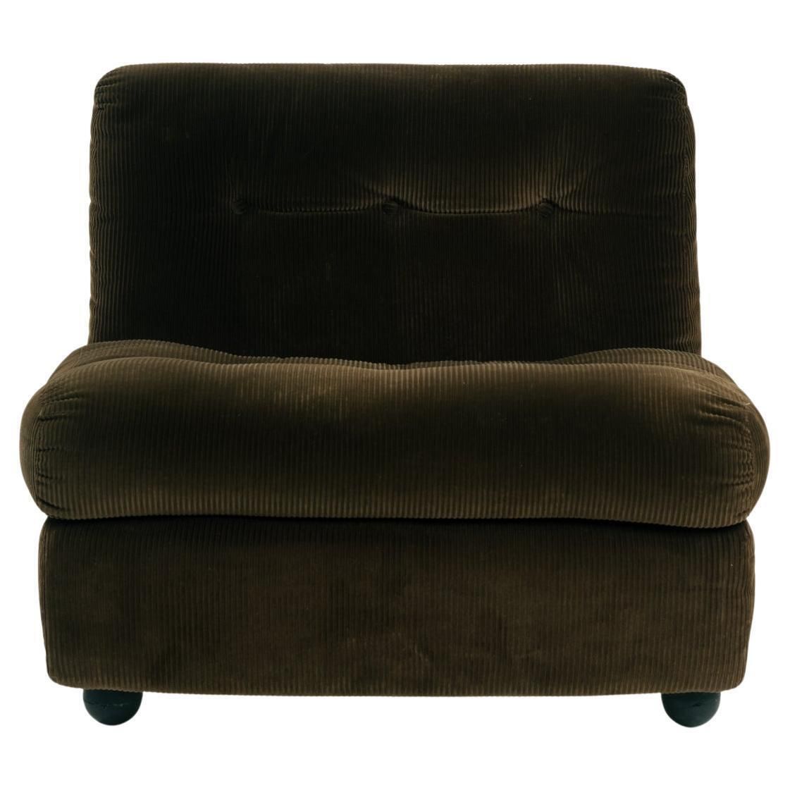 Mario Bellini For C&B Italia Modular 'Amanta' Seating Elements Original Brown Corduroy photo for sale