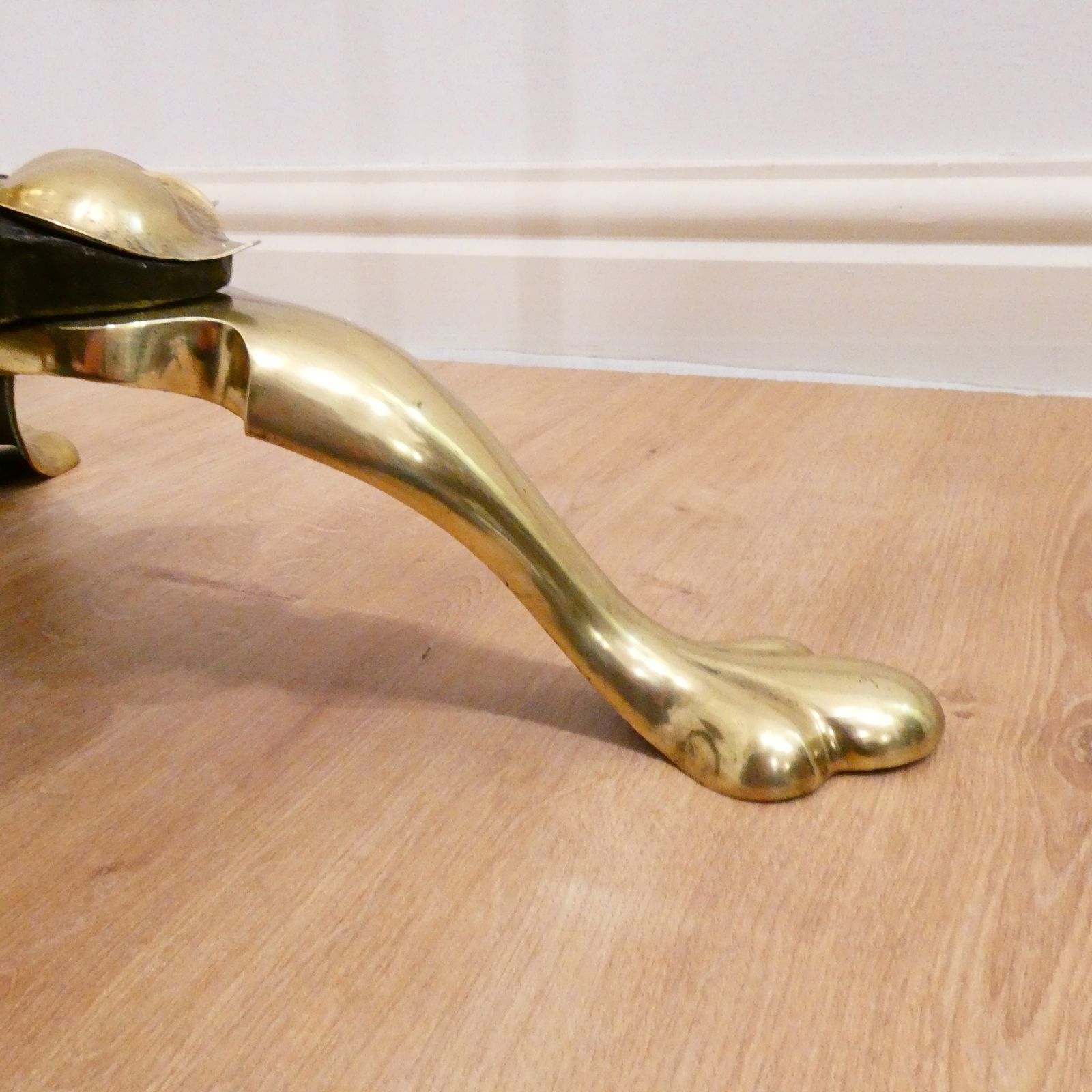 Art Nouveau Brass Floor Lamp, 1800s photo vinterior