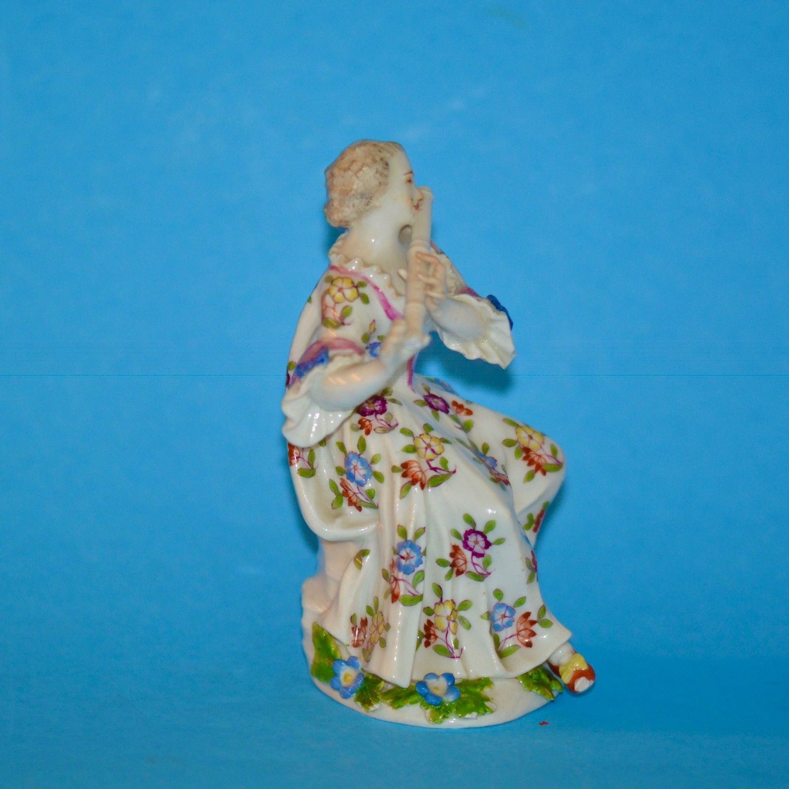 Meissen Porcelain Figure Of Lady Flutist Mid 18th Century photo furniture