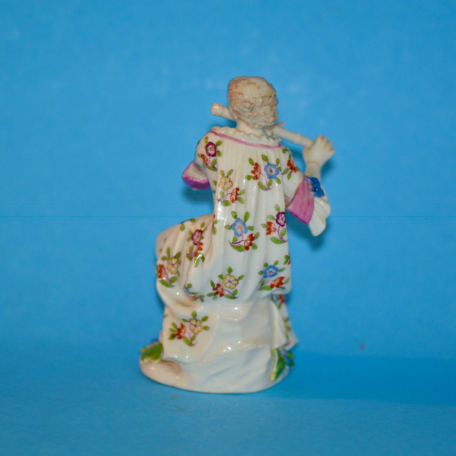 Meissen Porcelain Figure Of Lady Flutist Mid 18th Century photo for sale
