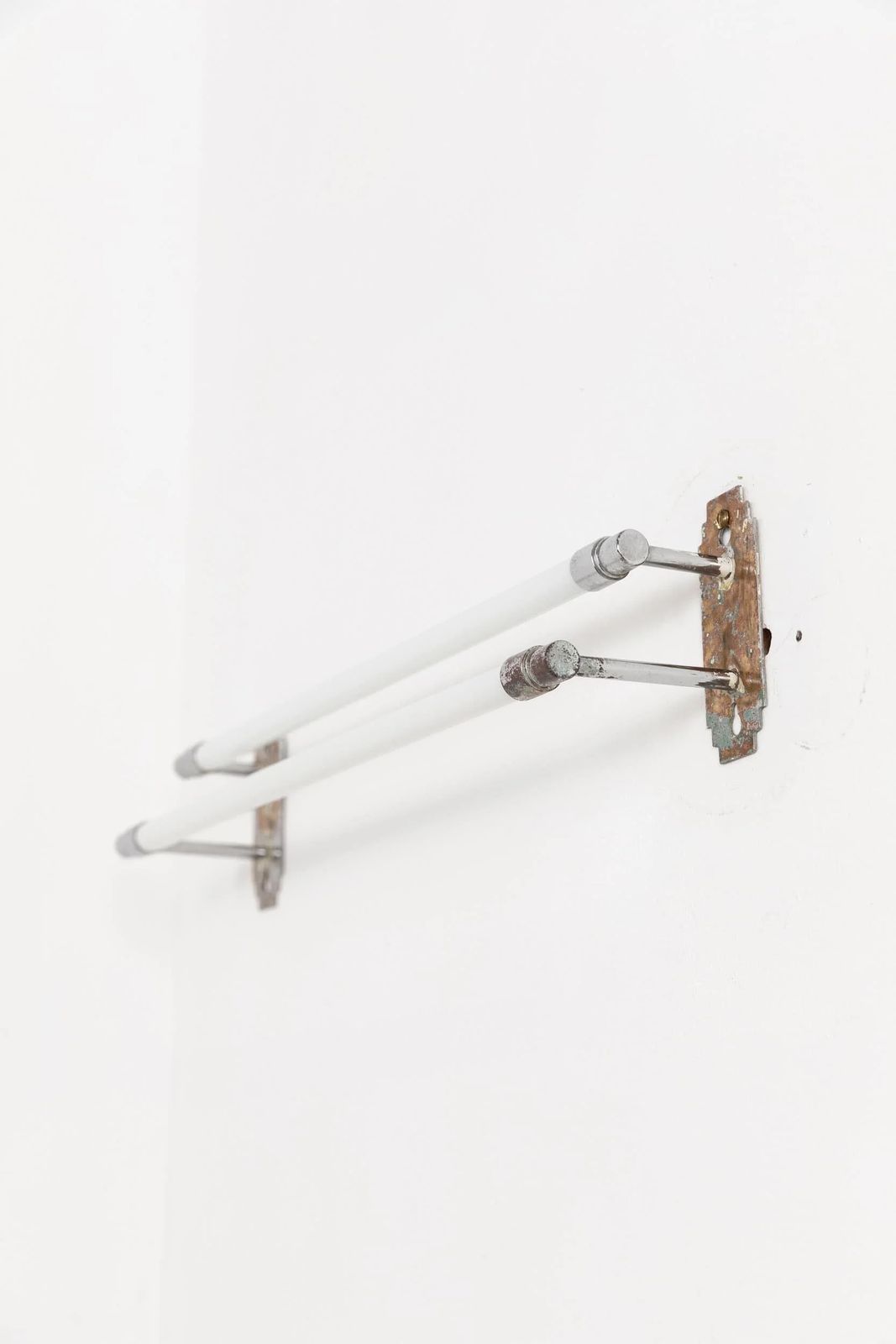 Antique French Art Deco Opaline Glass Towel Rail photo buy