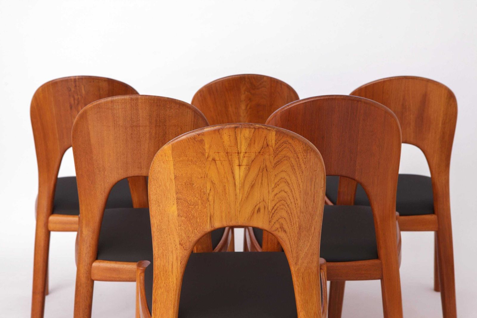 Set Of 6 Dining Chairs By Danish Designer Niels Koefoed (1970s) photo Furniture