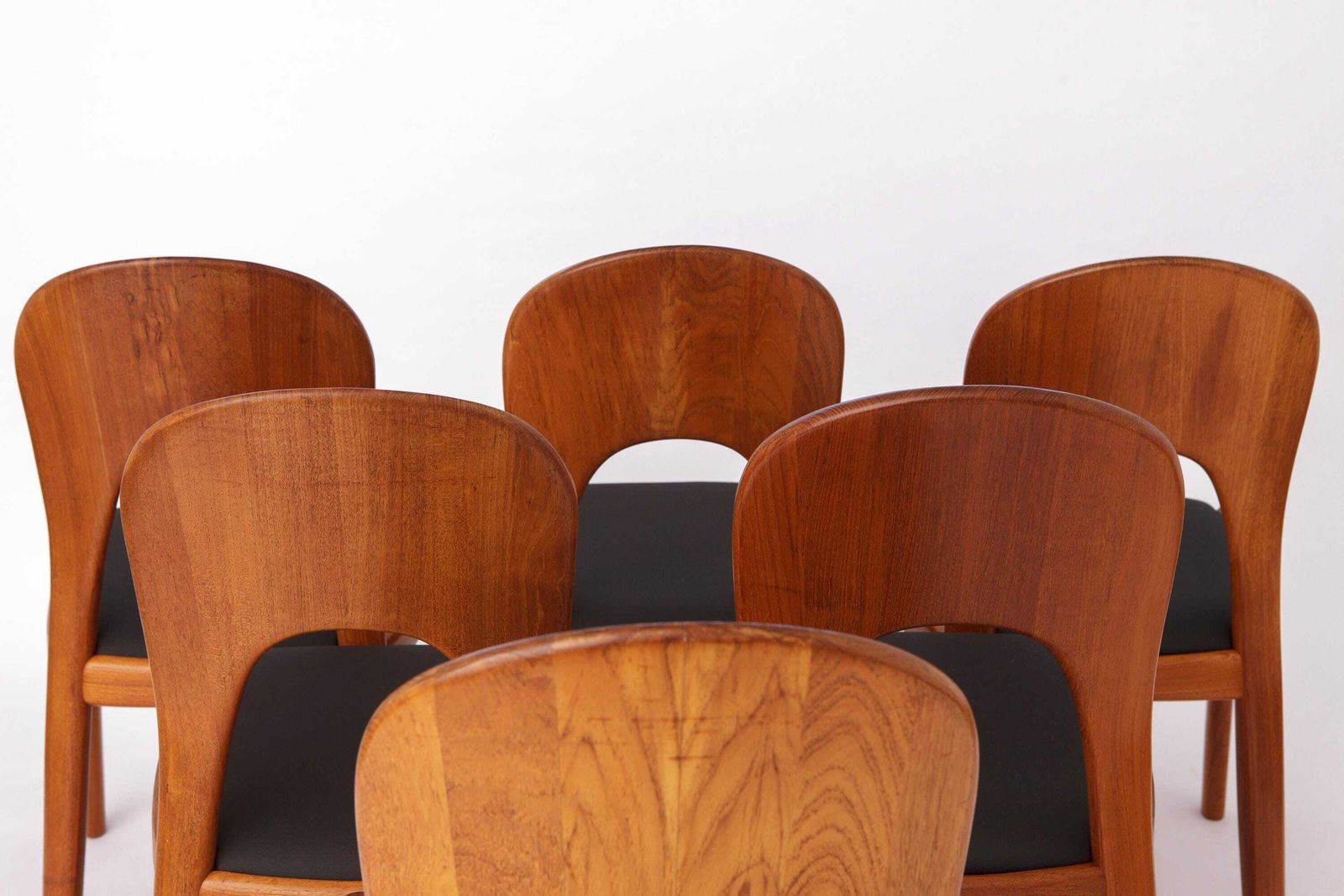 Set Of 6 Dining Chairs By Danish Designer Niels Koefoed (1970s) photo 2949.0