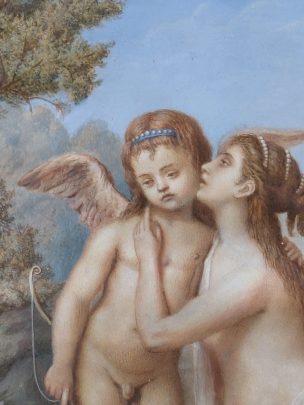 18th Century French Watercolour Venus & Cupid photo 590.0