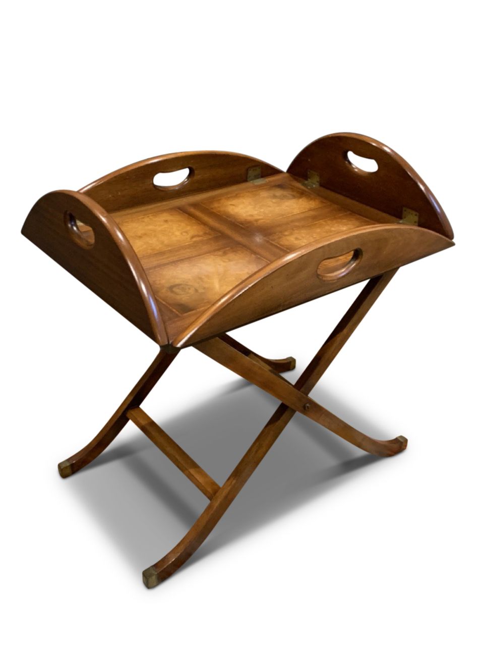 photo vinterior English Military Campaign Design Butlers Tray And Folding Stand Reprodux Bevan Funnell