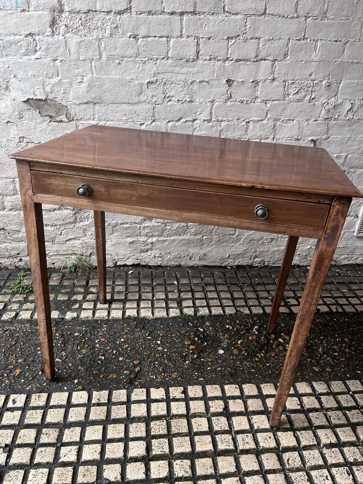 Antique George III Mahogany Side Table