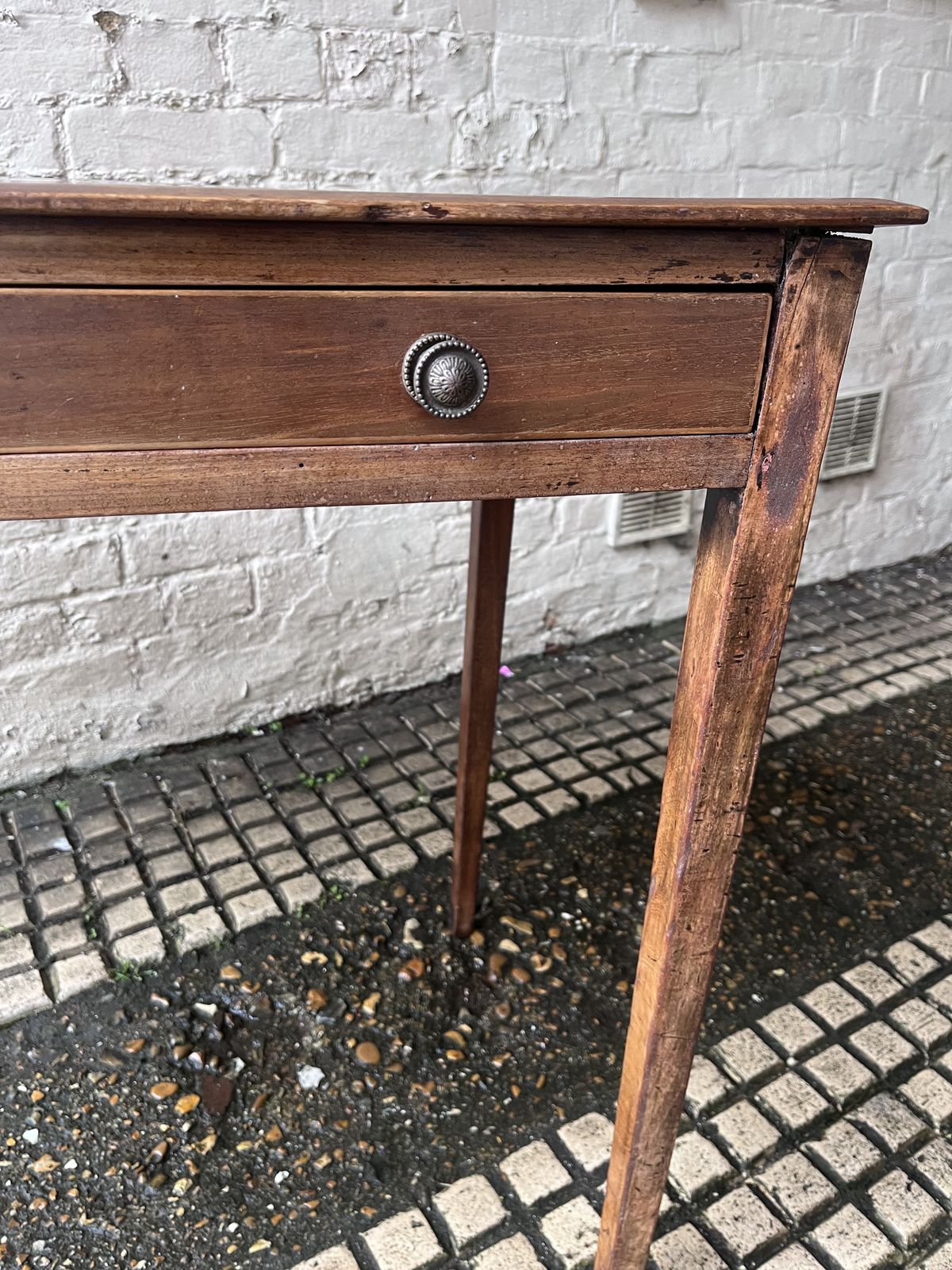 Antique George III Mahogany Side Table photo vinterior