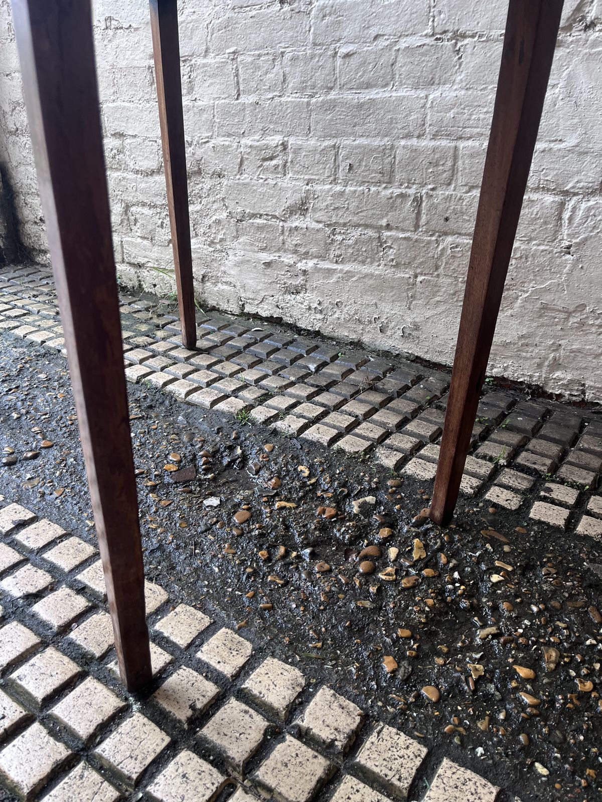 photo vintage Antique George III Mahogany Side Table
