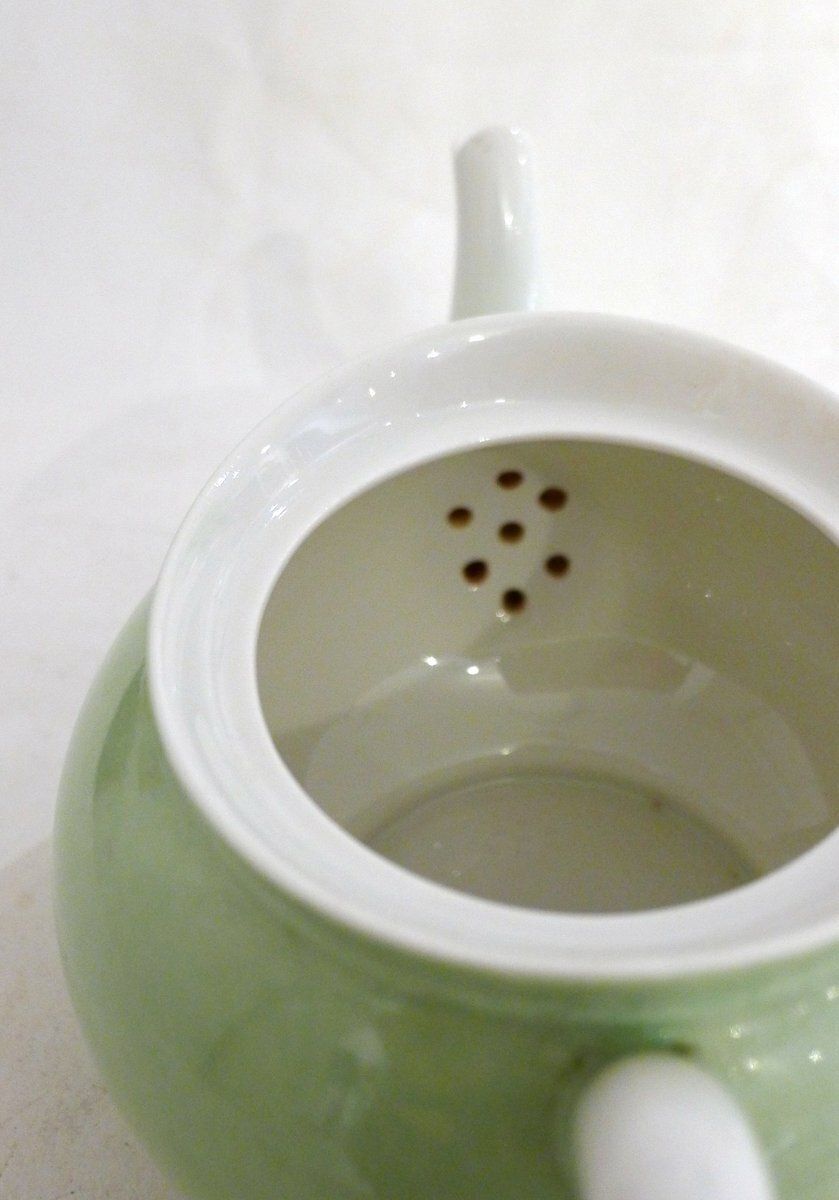 Small Antique Porcelain Teapot By Jean Pouyat, Limoges, France, 1890s photo buy