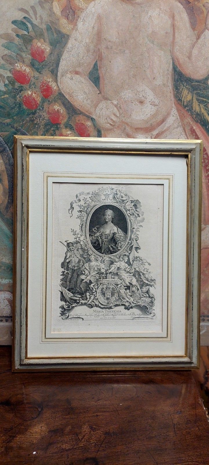 Engraving On Plate "Johannes Esaias Nilson" 1717 Maria Teresa Empress photo buy