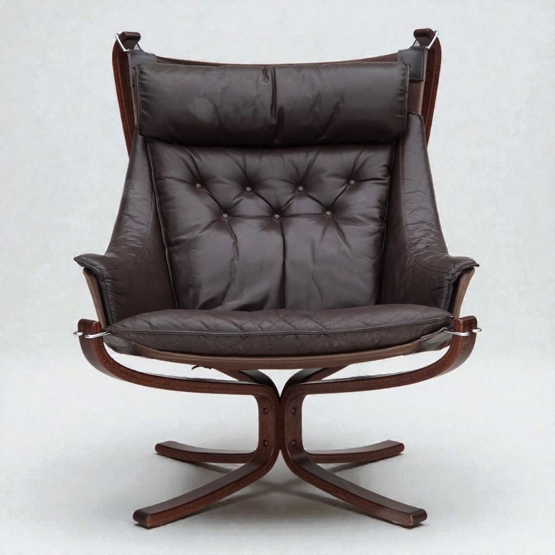Ca. Jaren 1970, Noors Design Door Sigurd Ressel, Lounge Chair Model "Falcon".