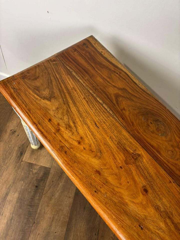 photo for sale Reproduction French Country Style Acacia Wood Console