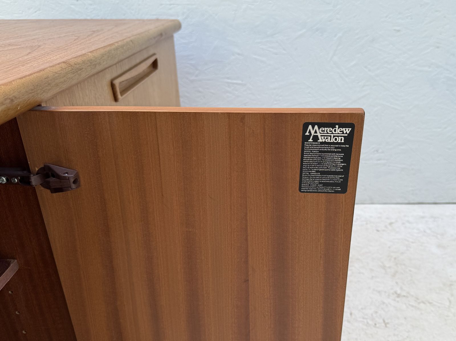 Small Mid Century Teak, Plinth Based Sideboard photo 360.0