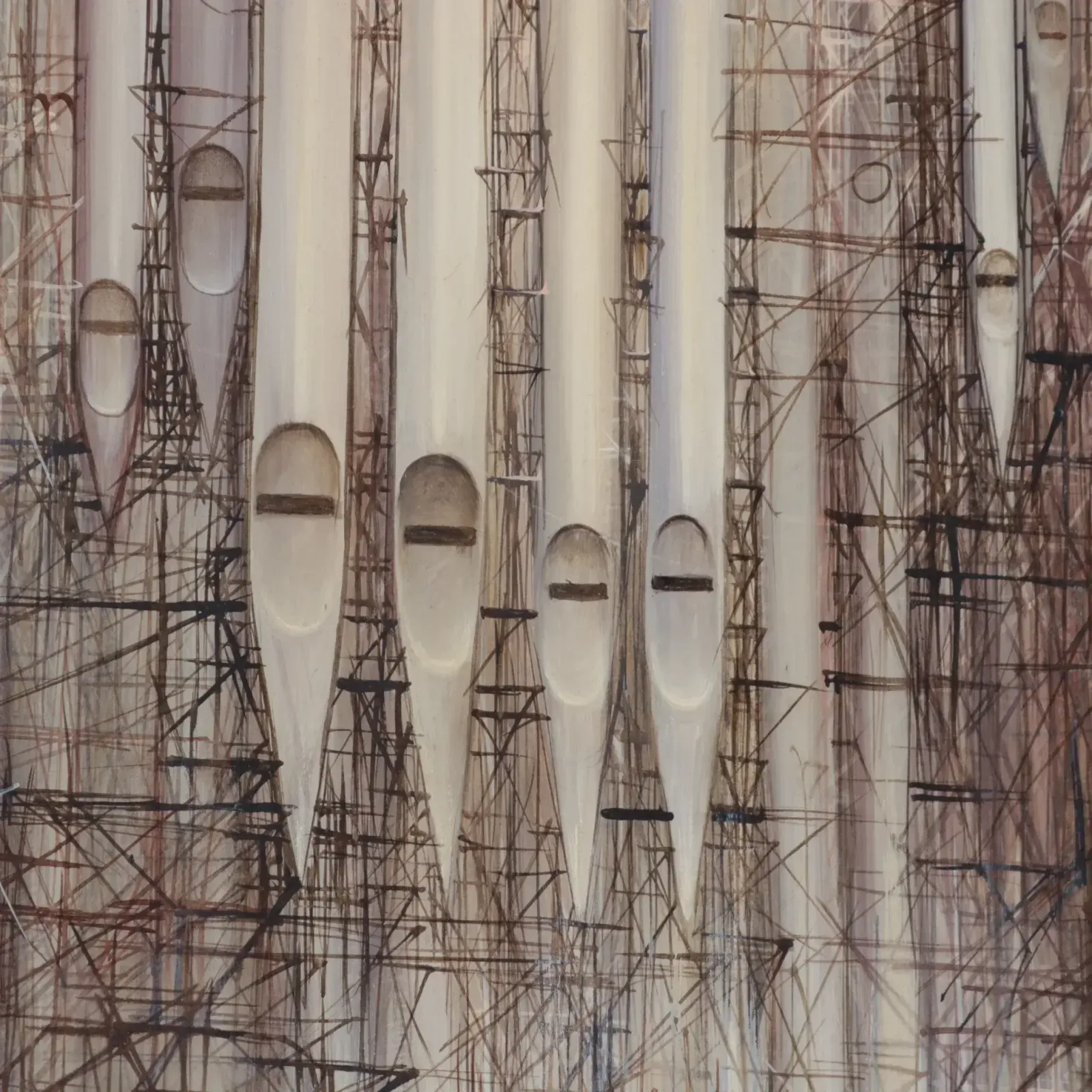 Jean Claude Dresse Signed Painting, France 1980 photo for sale