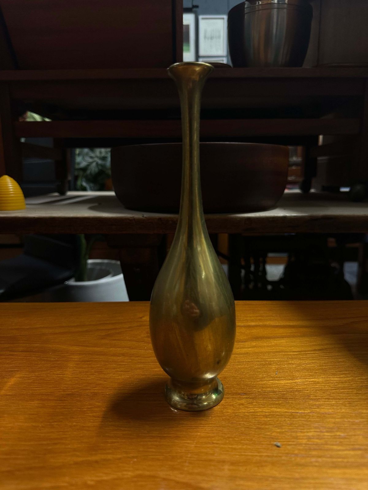 Arts & Crafts Repoussé Iris Solifleur Vase In Brass – United Kingdom, Circa 1900 photo furniture