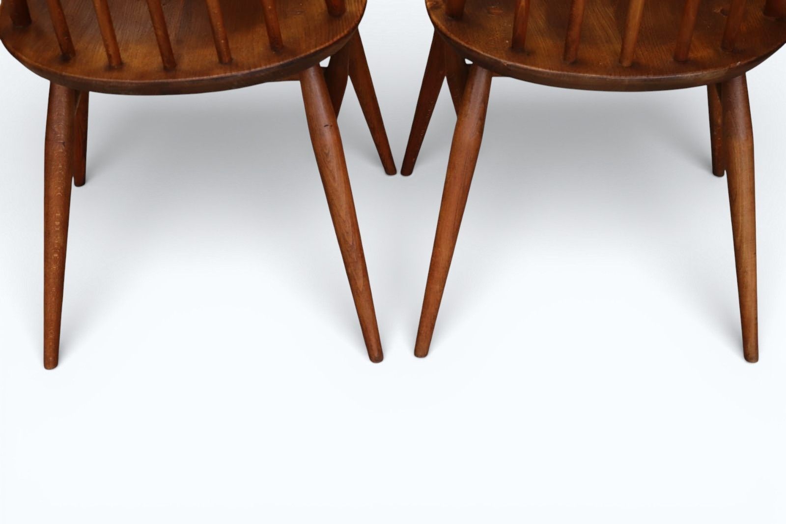 495.0 Set Of 4 Mid Century Ercol Goldsmith Dining Chairs Elm & Beech 1960s photo