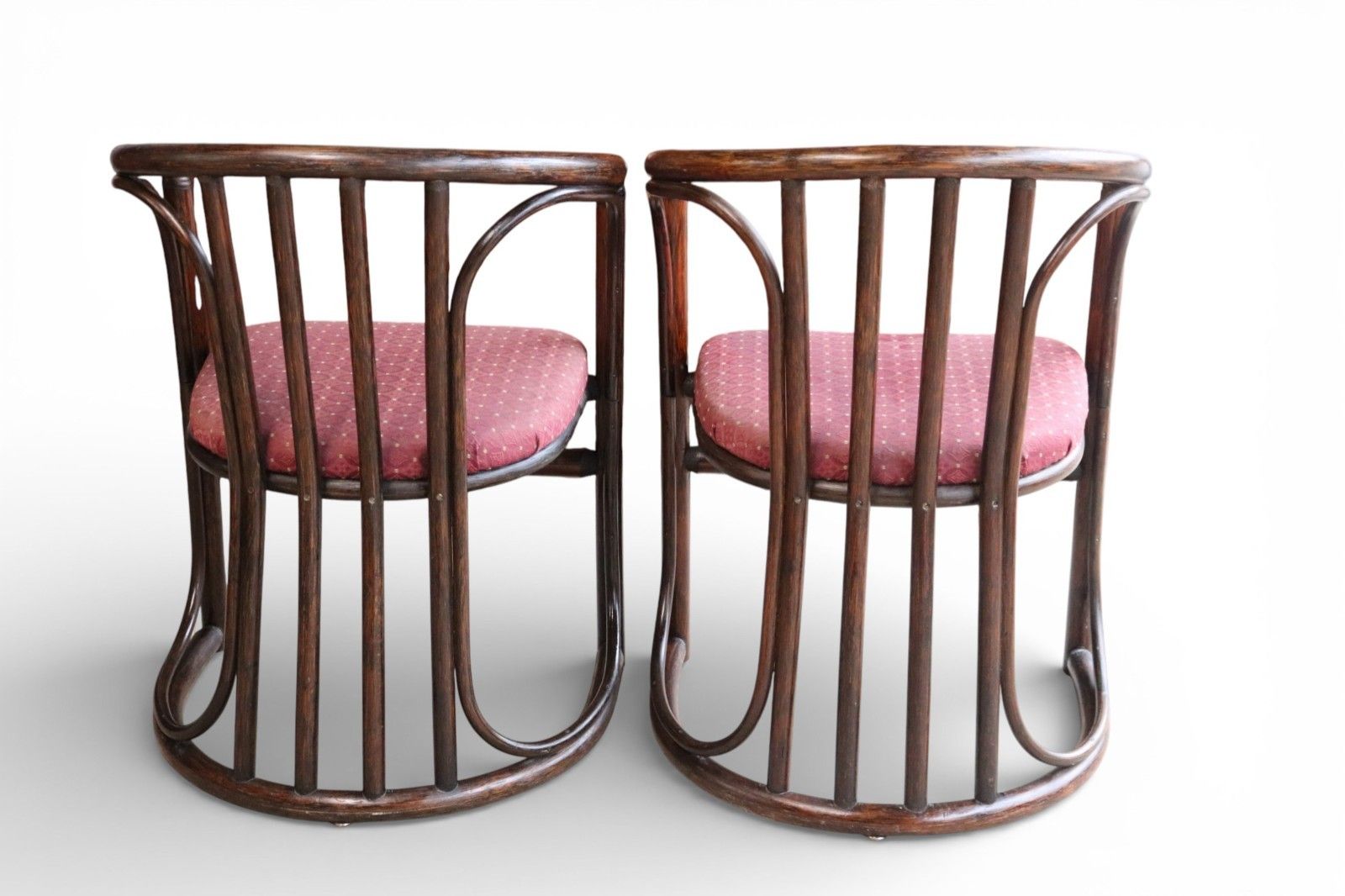 Pair Of Mid Century Bentwood Bamboo Dining Chairs Rohe Noordwolde Style 1970s photo buy