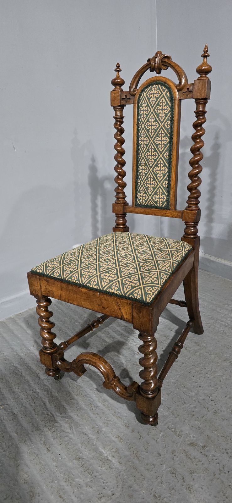 Wonderful Walnut Hall Chair, 1800s photo furniture