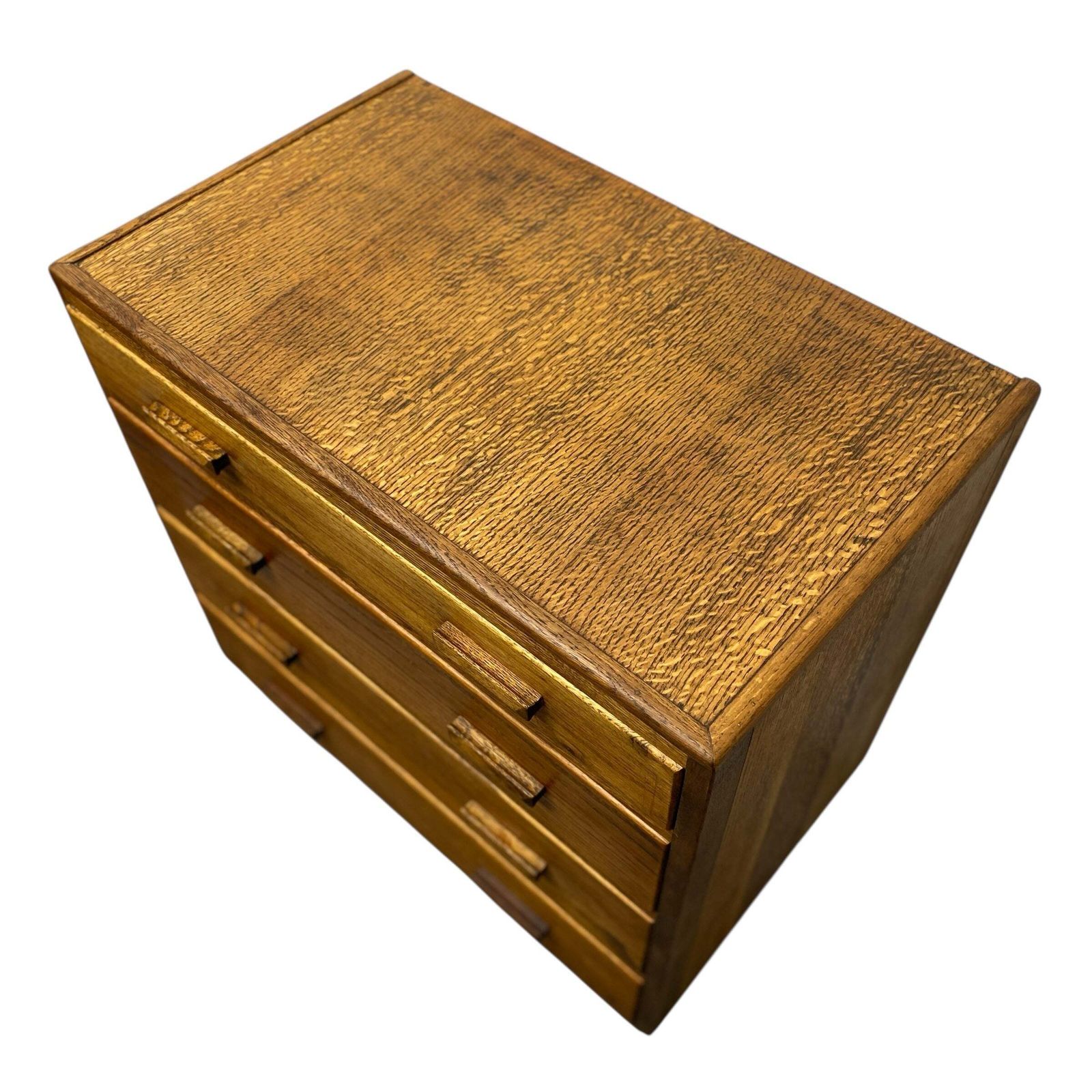1940s Utility Oak Chest Of Drawers photo vintage