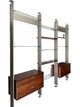 Modular Shelving Or Room Divider In Metal And Wood Veneer photo Furniture