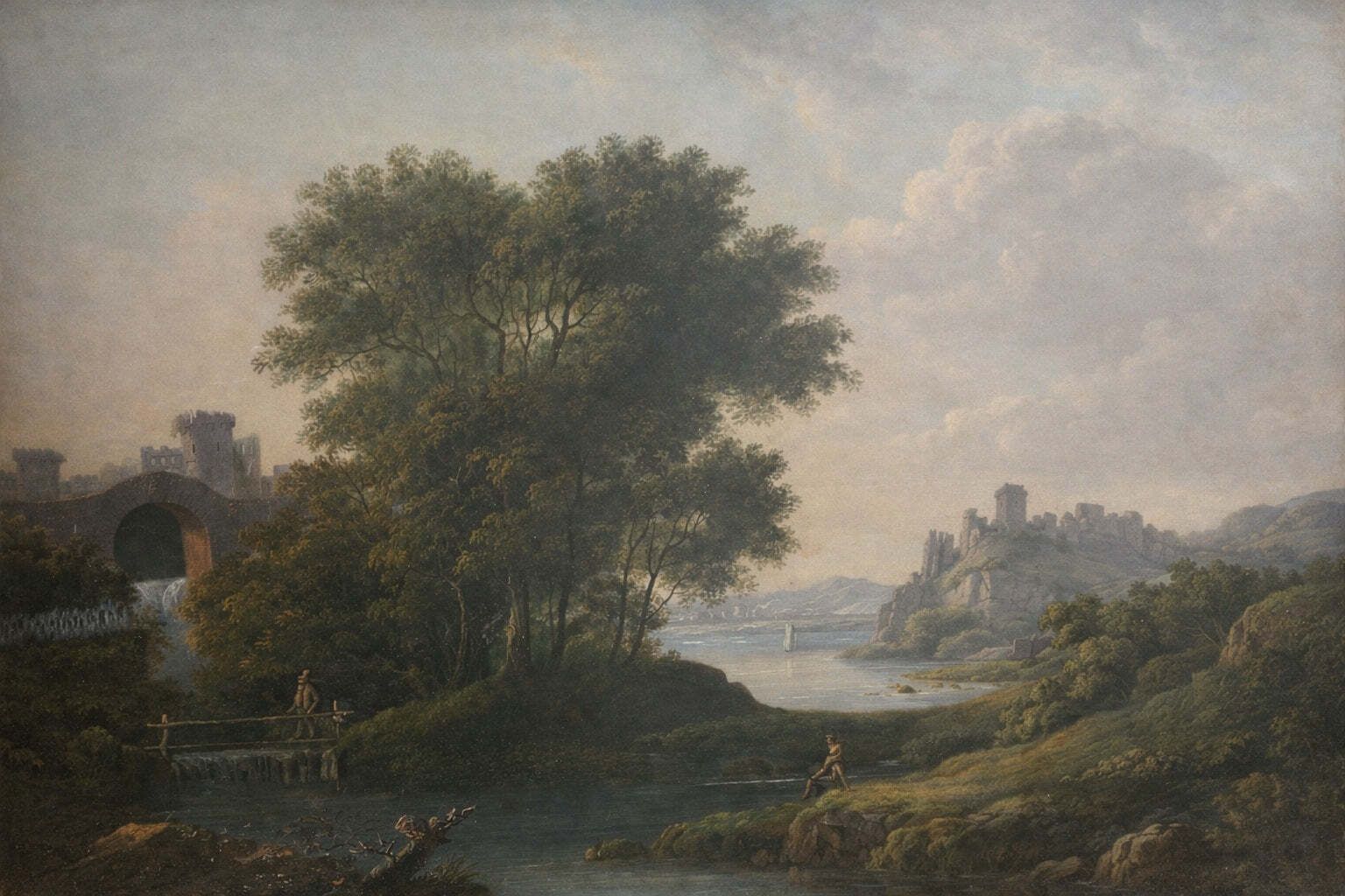 Scottish School Italianate Landscape, Late 18th Century
